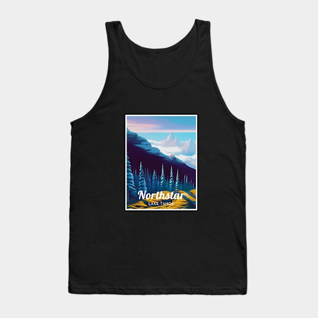 Northstar Lake Tahoe California United States ski Tank Top by UbunTo